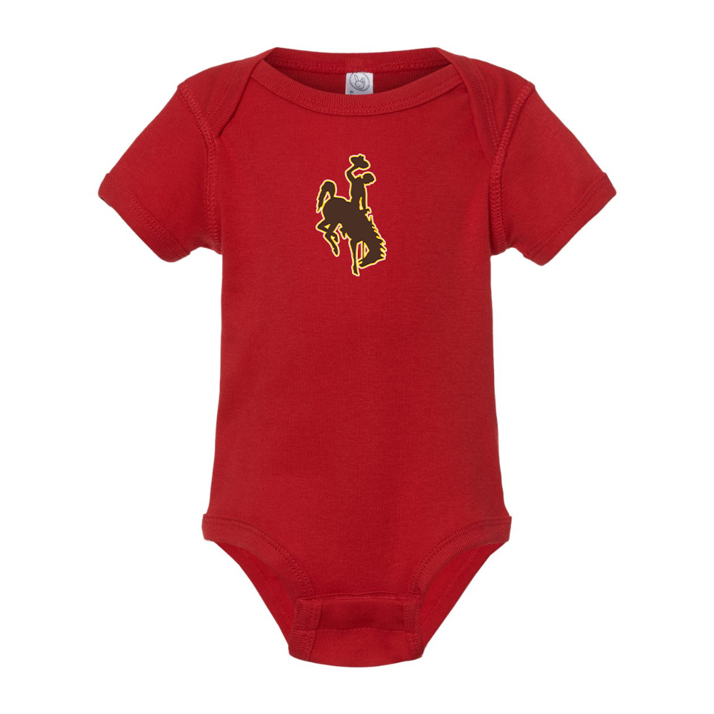 Wyoming Cowboys  Rabbit Skins Infant Baby Rib Bodysuit
